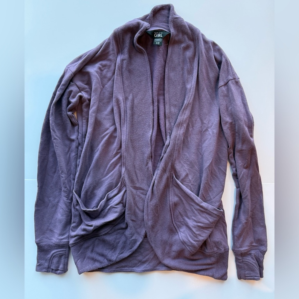 Athleta Kids Purple Cardigan